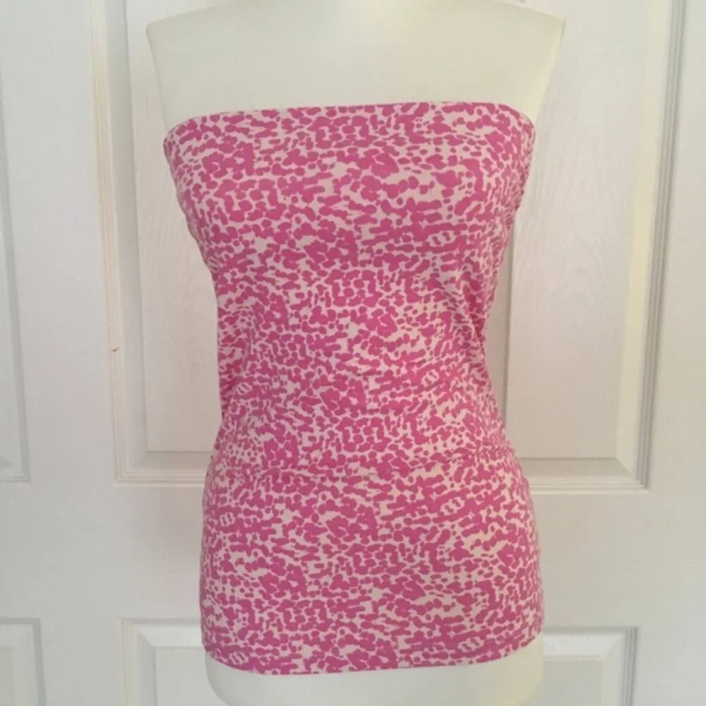 Pink Cheetah Strapless Tube Top - Picture 1 of 3
